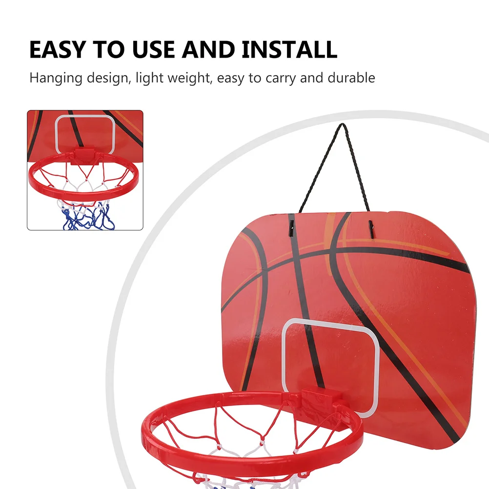 1Set Kids Basketball Frame Hanging Basketball Board Durable Mini Rack for Indoor Outdoor Sports Game Play Game Toys