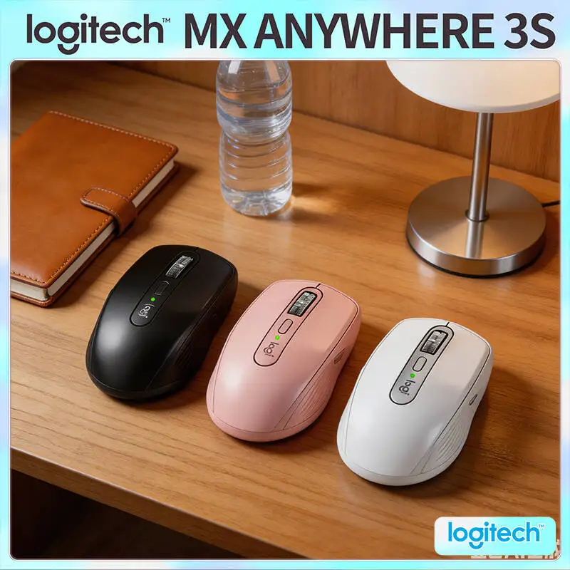 

Logitech MX Anywhere 3S Ergonomic Mouse - Darkfield 8K DPI, Precision Tracking, Suitable for Cashier Desk & Business Meeting