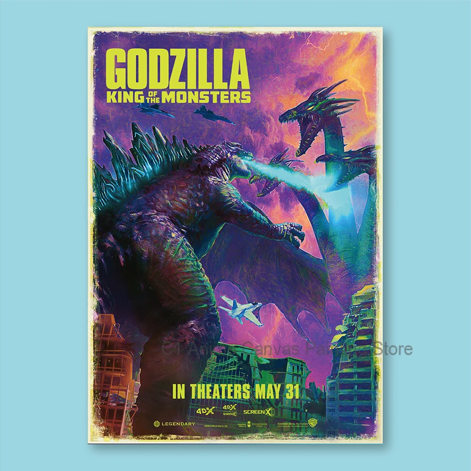 Godzilla 2 Monster King Poster, Peripheral Decorative Paintings