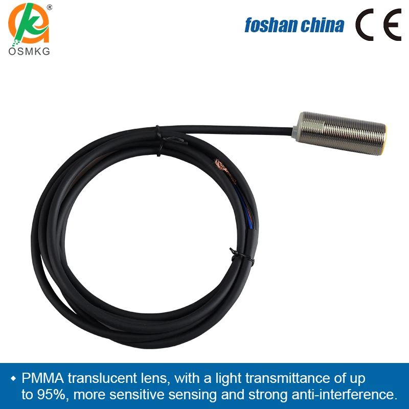 Circular NO Proximity Switch Detection Distance 2-30mm Inductive Sensor  NPN Normally Open for  Industry  Control