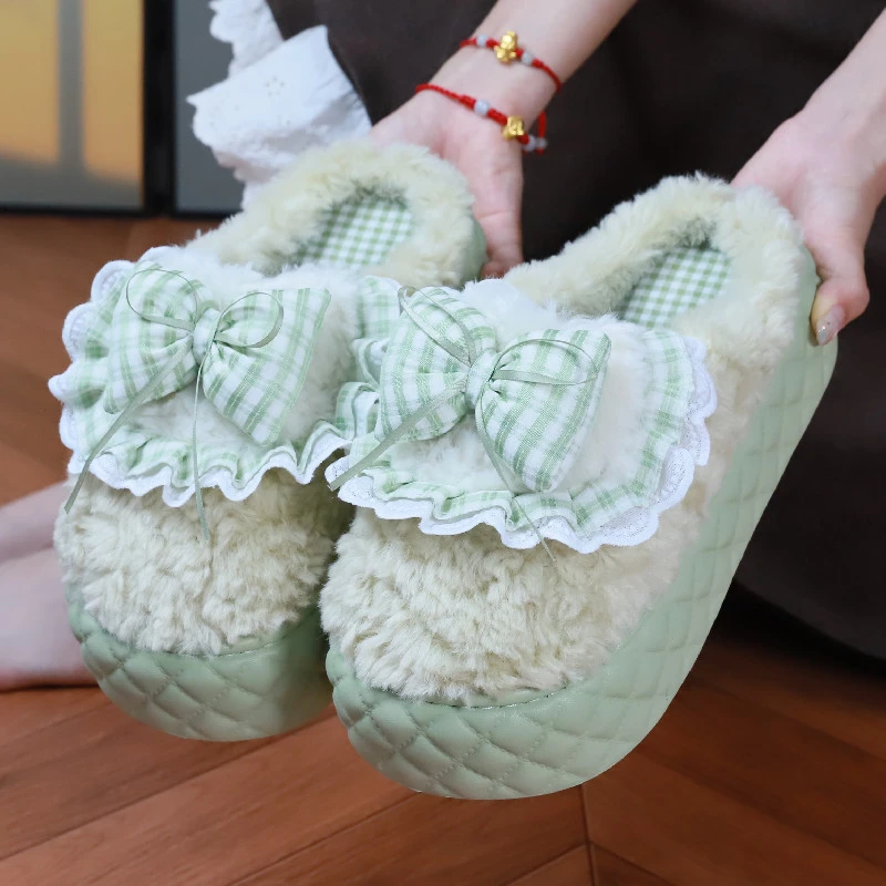 Ins New Stylish Winter Platform Slippers Women's Super Fluffy Indoor Shoes Fur Slides Woman Trends Chic Fuzzy Outdoor Mules Shoe