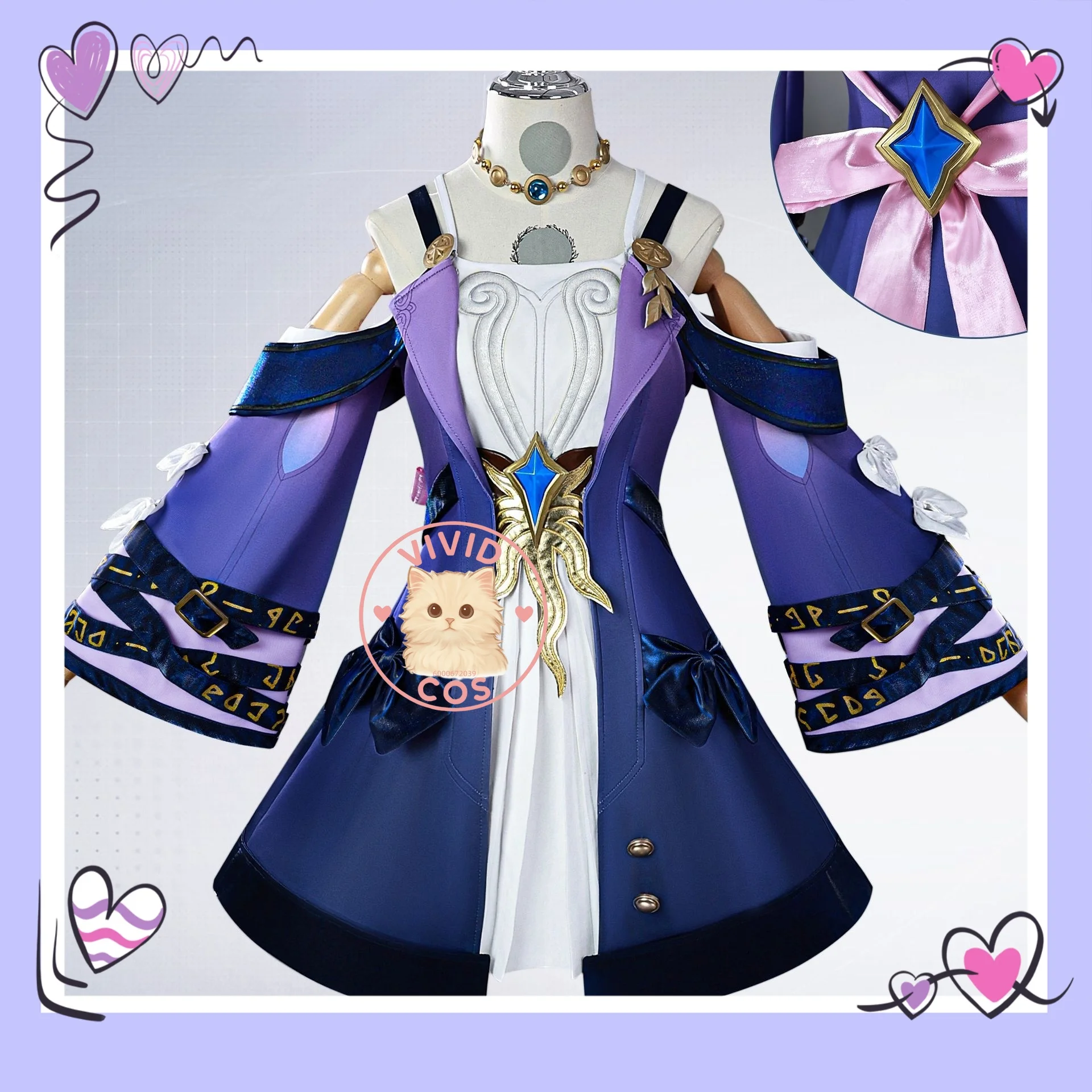 

Honkai:Star Rail Xilian Cosplay Costume Two-dimensional Anime Role-playing Outfit Game-licensed Full Women's Clothing Set Dress