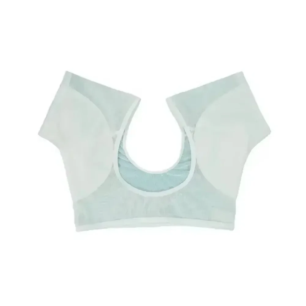 1pc Washable T-shirt Shape Sweat Pads M/XL Mesh Underarm Armpit Sweat Pads Reusable Perfume Absorbing Guards Shield Desodorante