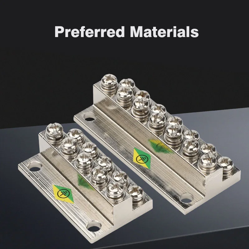 Double layer Terminal Block JDG-6/8/10/12Hole Land Row Zero Line Terminal Row Brass Power Distribution Cabinet Screw Connector