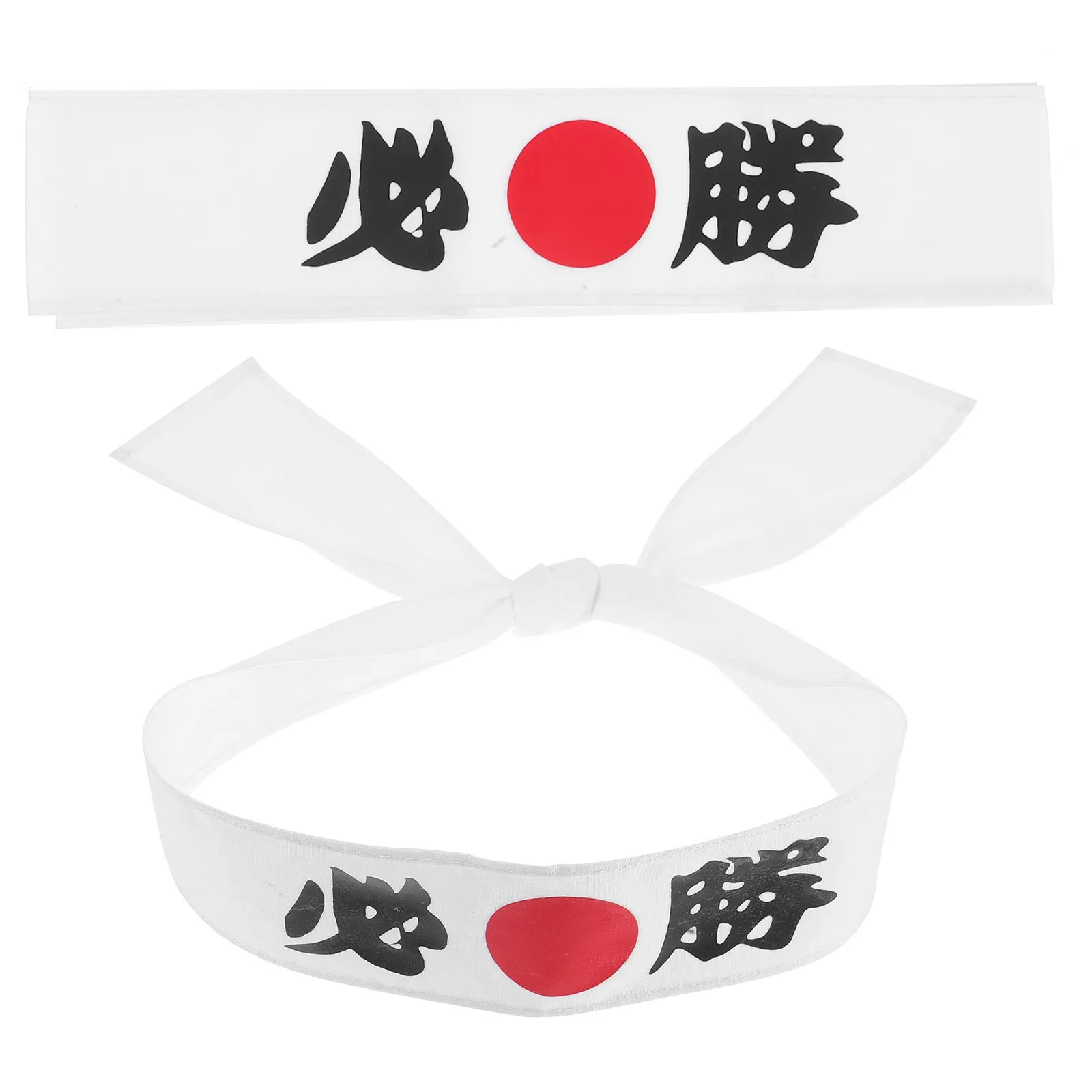 Diadema samurái japonesa de 2 piezas, gorro de karate ajustable con lazo, pañuelo de chef para cocinar, fiestas, disfraces, artes marciales