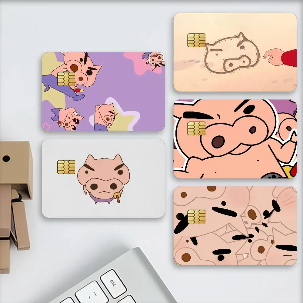 B-Buriburizaemon Credit Decorative Card Stickers Suitable For Bank Cards Metro Transit Anti-scratch Gift 4PCS
