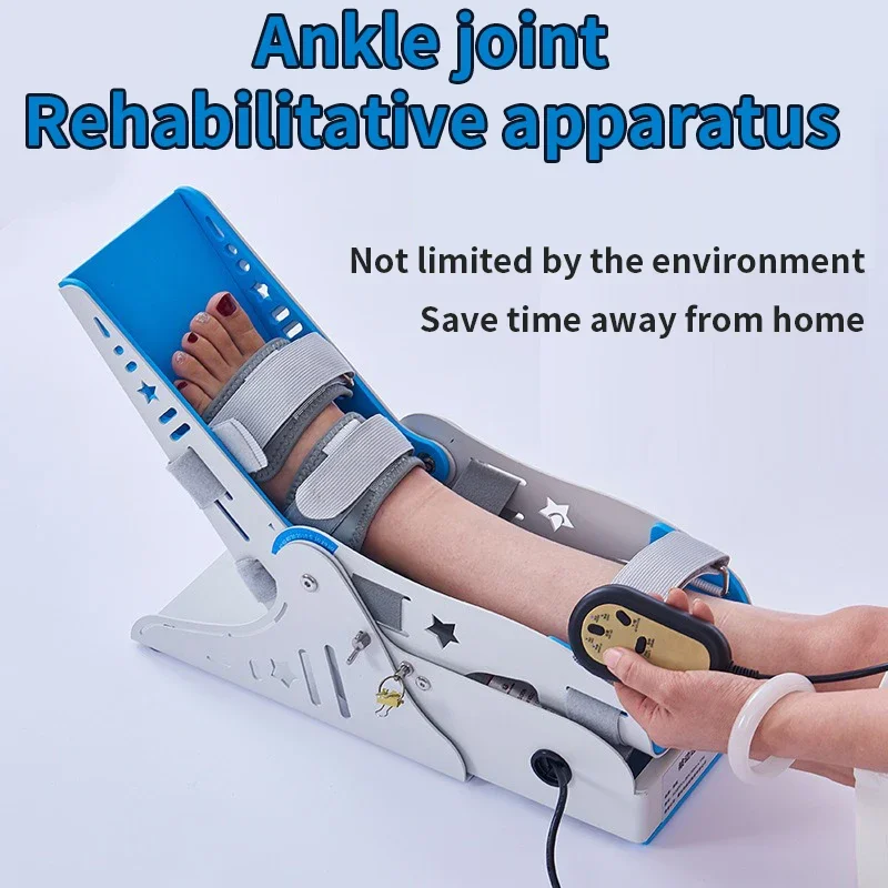 Manual Ankle Trainer for Traction and Correction Home Rehilitation Equipment with Passive Stretching Aid