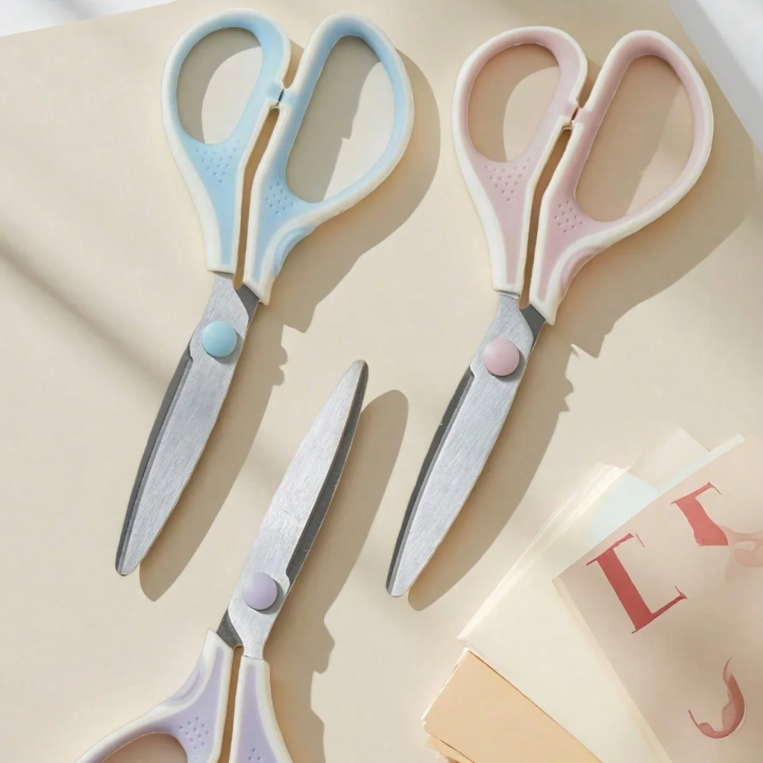 Durable Multi-functional Stainless Steel Scissors Portable for School Office Home Use - Versatile Cutting Tool Stationery A7996