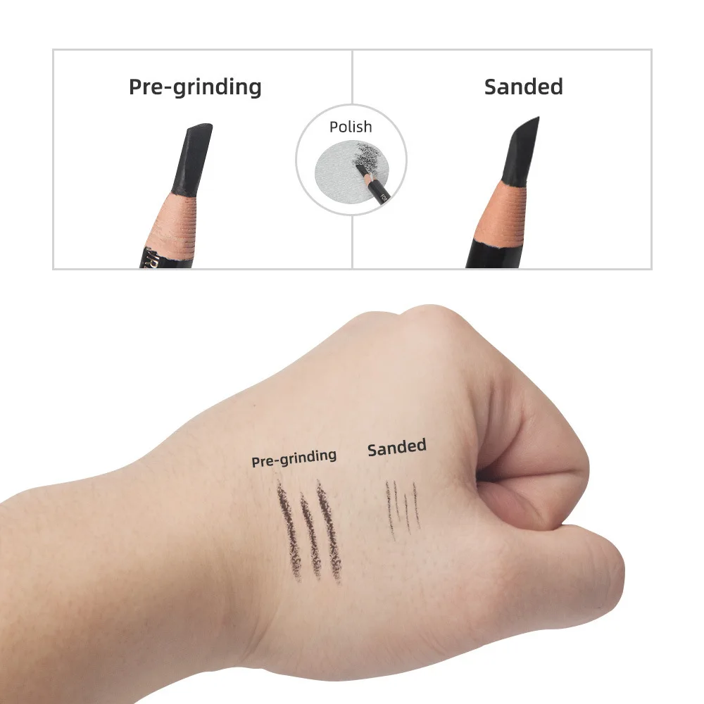 100 sheets of eyebrow pencil sharpener round pencil sandpaper pieces duckbill sharpener Draw line eyebrow pencil sandpaper