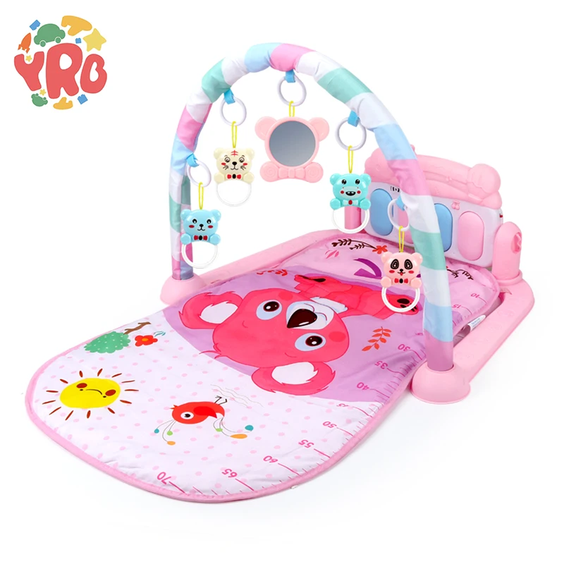 

Newborn Rattle Baby Activity Fitness Game Crawling Mat Koala Pattern Pedal Piano Toys Suitable for 0 12 Months Kids