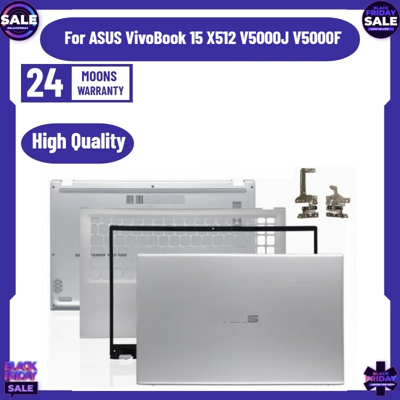 New for ASUS VivoBook 15 X512 V5000J V5000F Top Case LCD Back Cover/Front Bezel/Palmrest/Bottom Case/Hinges