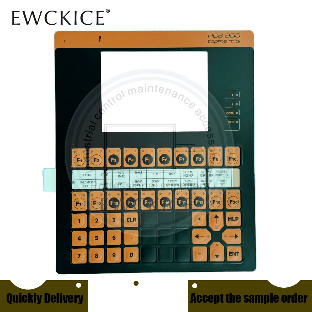 NEW PCS950 HMI PCS 950 PLC Front label Film Industrial control sticker Membrane Switch keypad