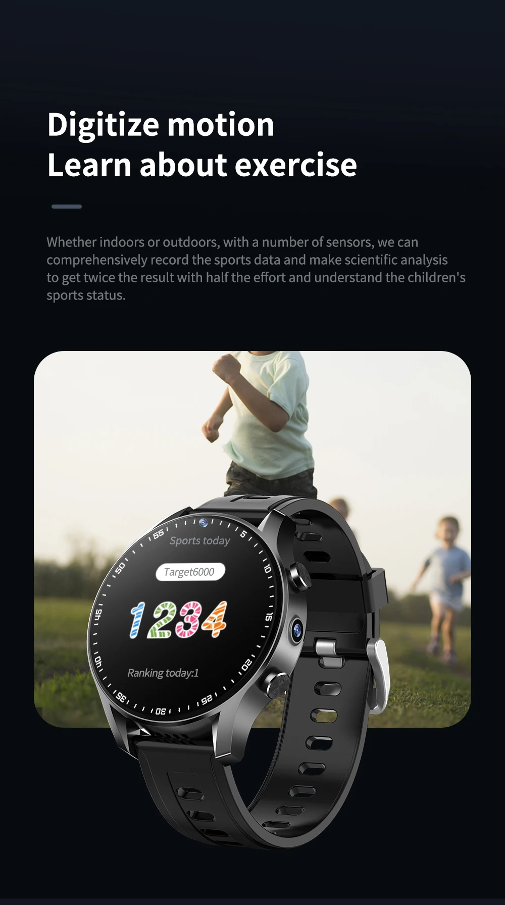 VALDUS Wifi 4G Smartwatch Video Call HD Camera AMOLED GPS Learning System Air Pressure Altitude Blood Pressure X700S Smart Watch