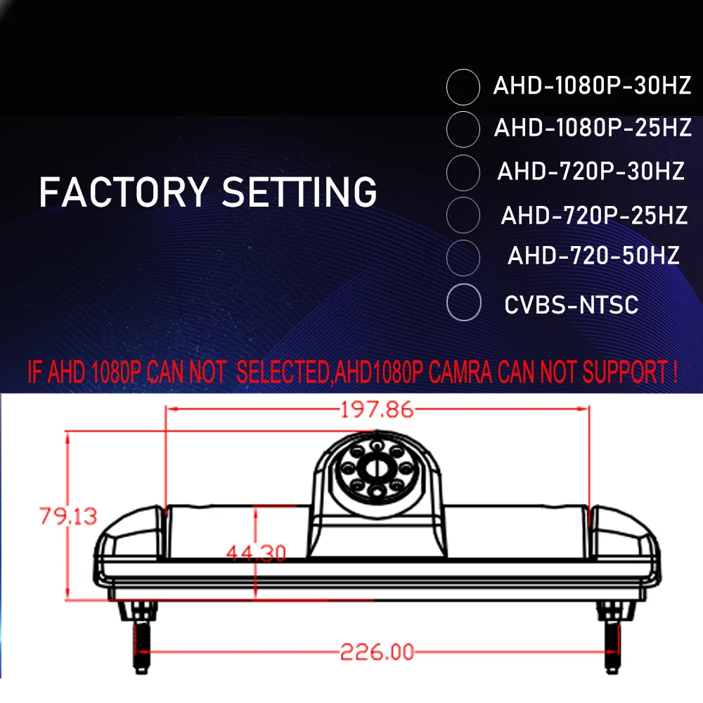 Parking AHD 1080P 940 IR Night Vision Car Brake Light Reversing Camera for FIAT Ducato CITROEN Jumper PEUGEOT Boxer 2006-2015