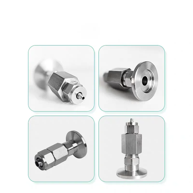  KF16 KF25 KF40 KF50 304 Stainless Steel KF Vacuum Fast Twist Tube Pipe Fitting Quick Connector Fit PU Air Tube