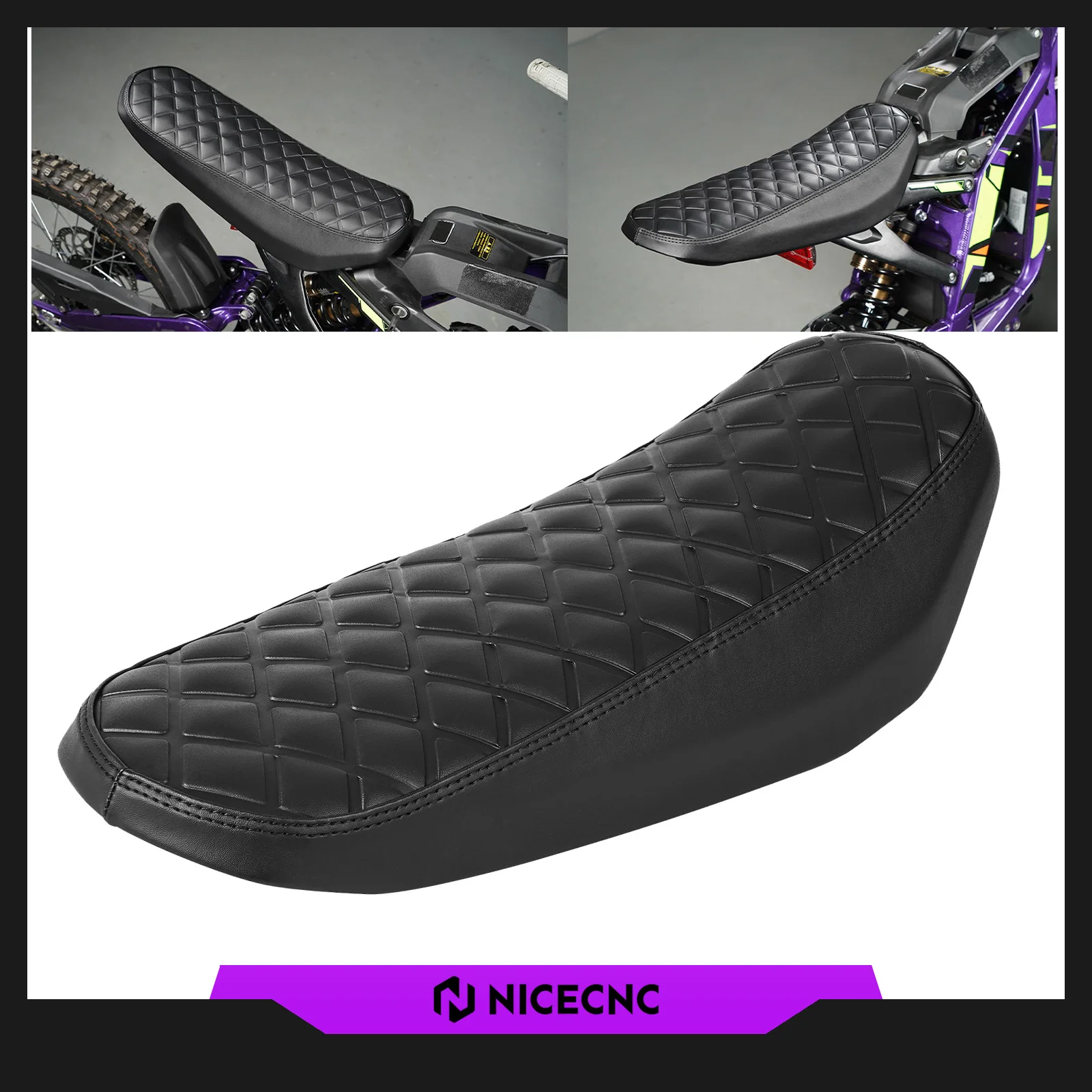 

2025 2024 2023 For Surron Seat Surron Ebike Seat Cushion For Surron Light Bee X Sur-Ron Light Bee S L1E Soft Leather Waterproof