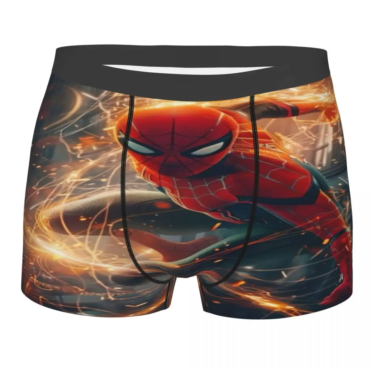 

Custom Spider Man Superhero Underwear Men Printed Boxer Shorts Panties Briefs Soft Underpants