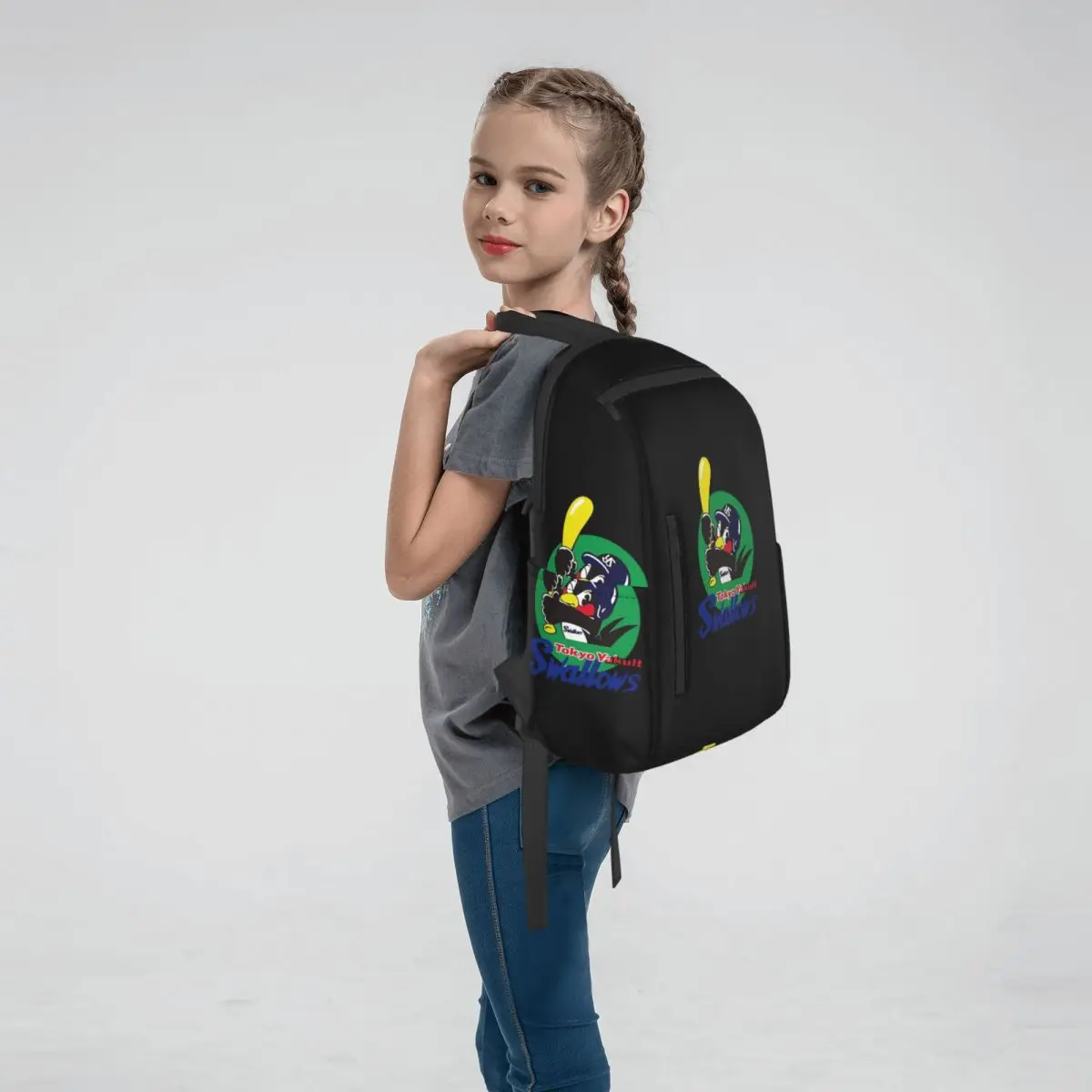 Tokyo Yakult Swallows Backpack Large Capacity Boys Girls BookBag School Bag Shoulder Bags for Men Women
