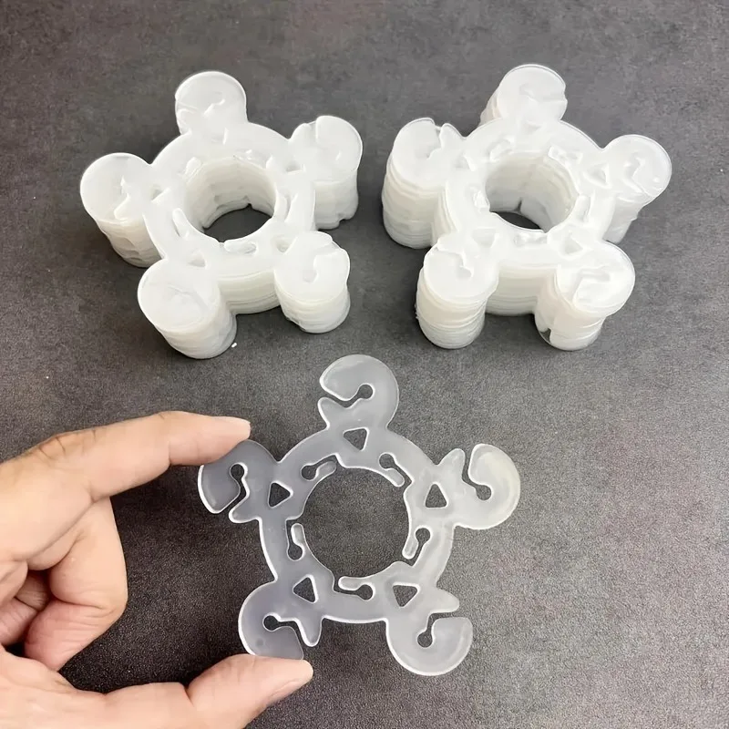 50/100 قطعة من مشابك البالونات متعددة الأغراض وأبازيم دعم القوس - أدوات عقد بسيطة لتزيين شكل الزهور، لعيد الميلاد #1