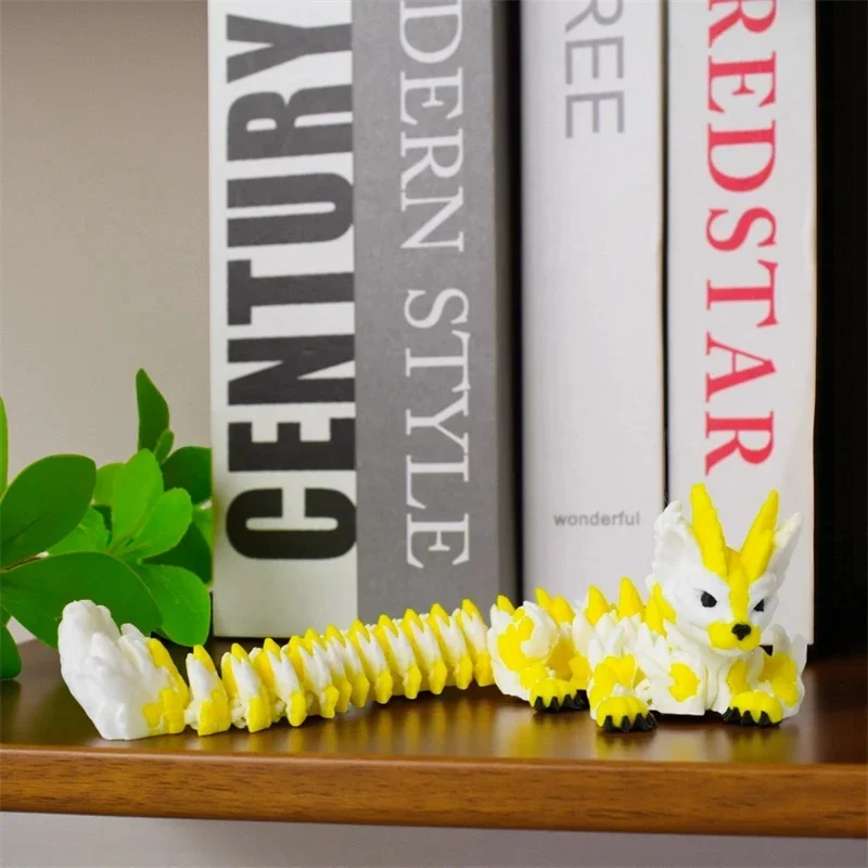 

3D печатный шарнирный кот-дракон, многоцветная шарнирная модель, фигурка, украшение для стола, декор для стола, домашний дисплей, милый подарок для подростков