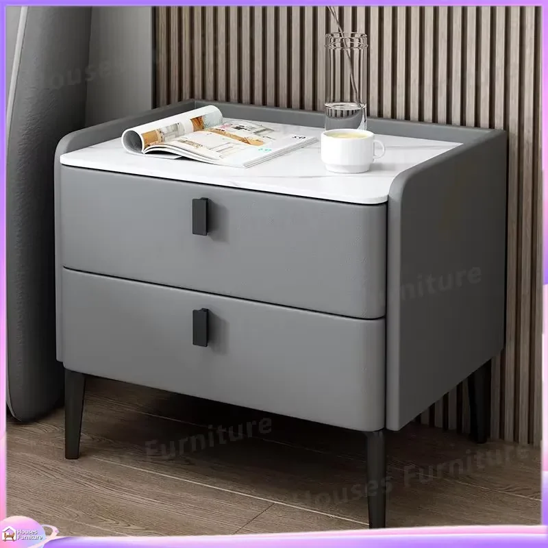 Modern Wooden Shoe Cabinet 2 Drawer Storage Organizer Luxury Stone Top Entryway Bench Home Furniture Space Saving Rack