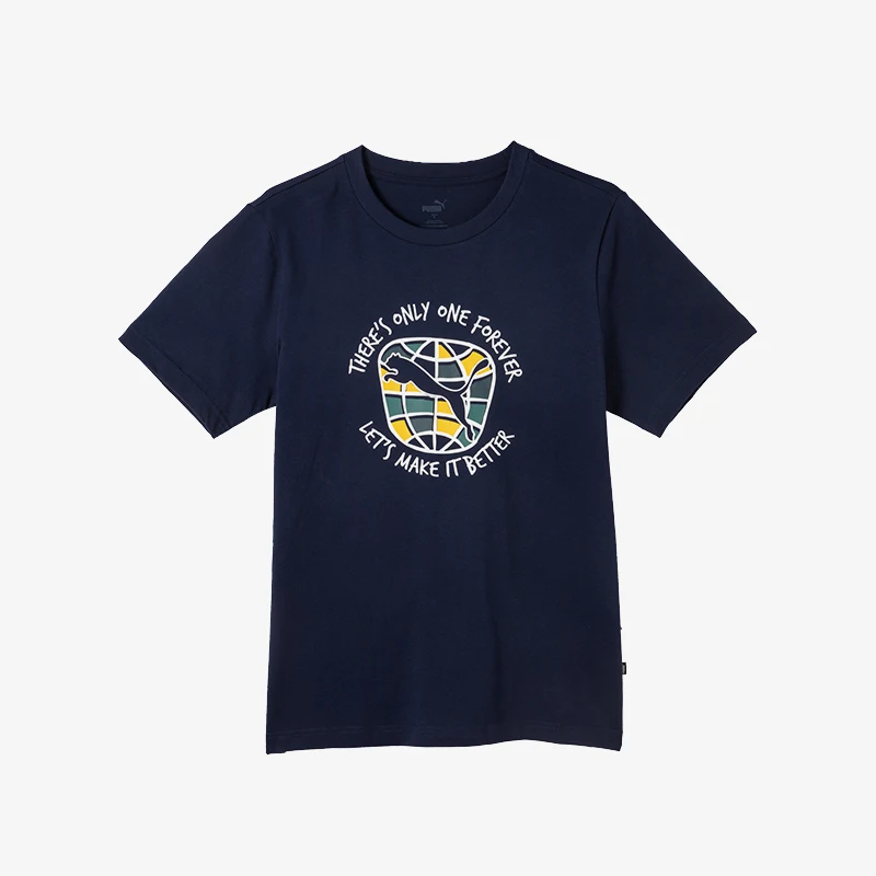 

Puma Authentic Autumn New Men's Casual Round Neck Skin Friendly Sports Short Sleeve 686393-06