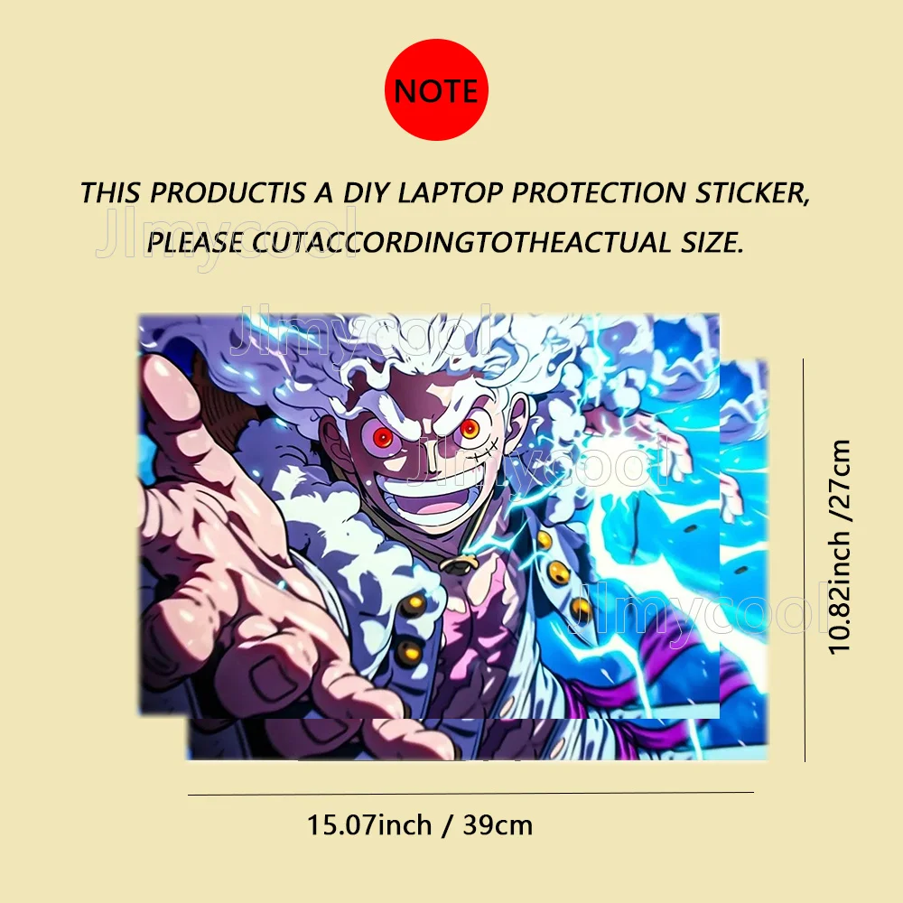2 Pack Anime Cool Boy Pattern Laptop Art Decal Case Universal Laptop Skin Sticker for Laptop Refrigerator Decor Decal Sticker