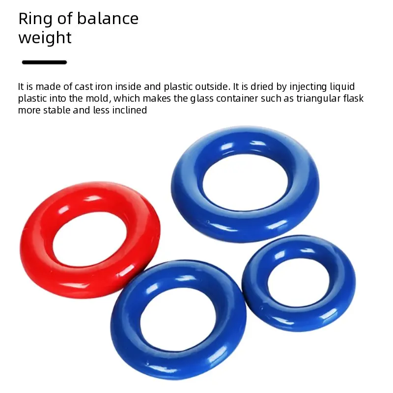Laboratory counterweight ring 48mm/56mm/61mm/74mm triangular flask counterweight conical bottle weighting ring Circle type