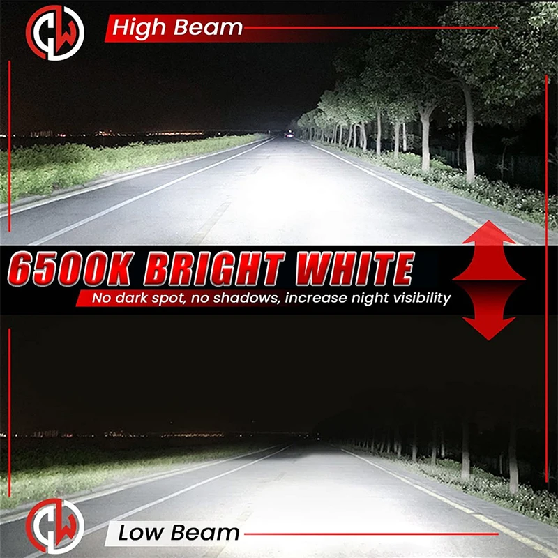 Drifterye 2 قطعة 8054 CSP عالية الطاقة 6000 كيلو H7 أضواء led 1000 واط المصابيح الأمامية سيارة 1: 1 التوصيل والتشغيل الصغير شعاع عالي شعاع منخفض 12 فولت مروحة #6