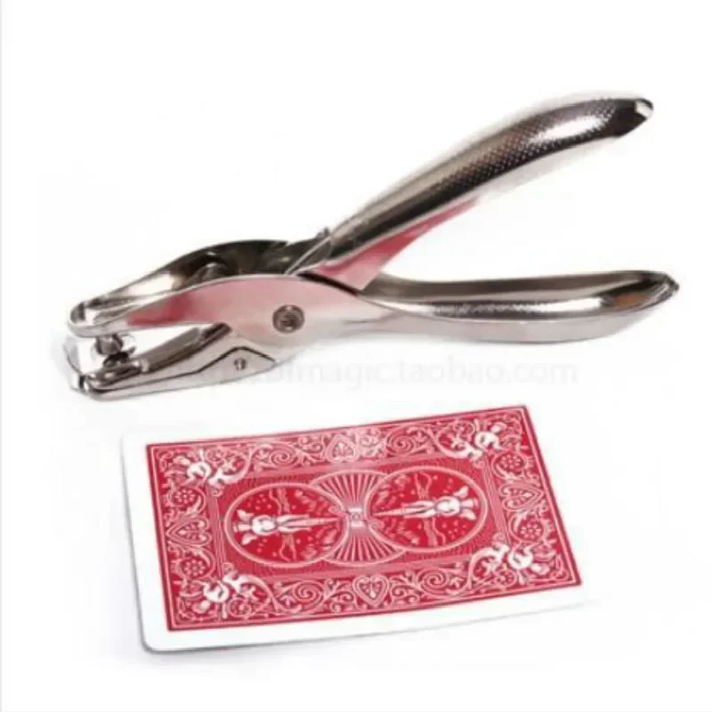 Hole Punch Card Magic Tricks Stage Props close Up Magia Mentalism Comedy Magie Joke Classic Gadget