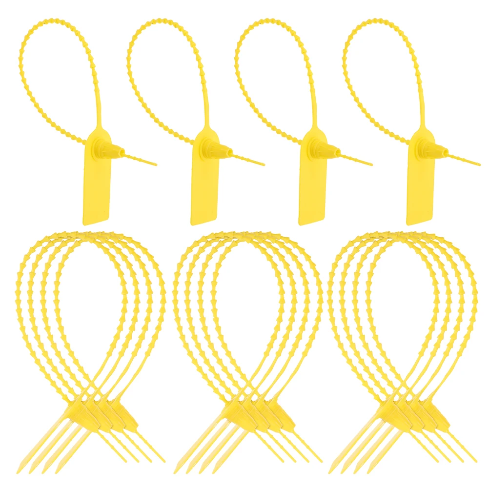 

50pcs Waterproof Labels Plastic Shipping Tags Seals Cable Ties Writable Hanging Labels