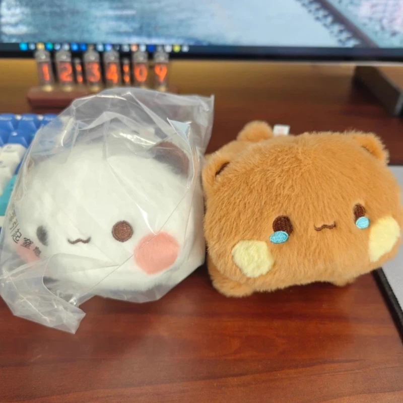 Yier e Bubu peluche compagno sdraiato posizione bambola di pezza carino multiuso desktop peluche morbido peluche figurine regalo