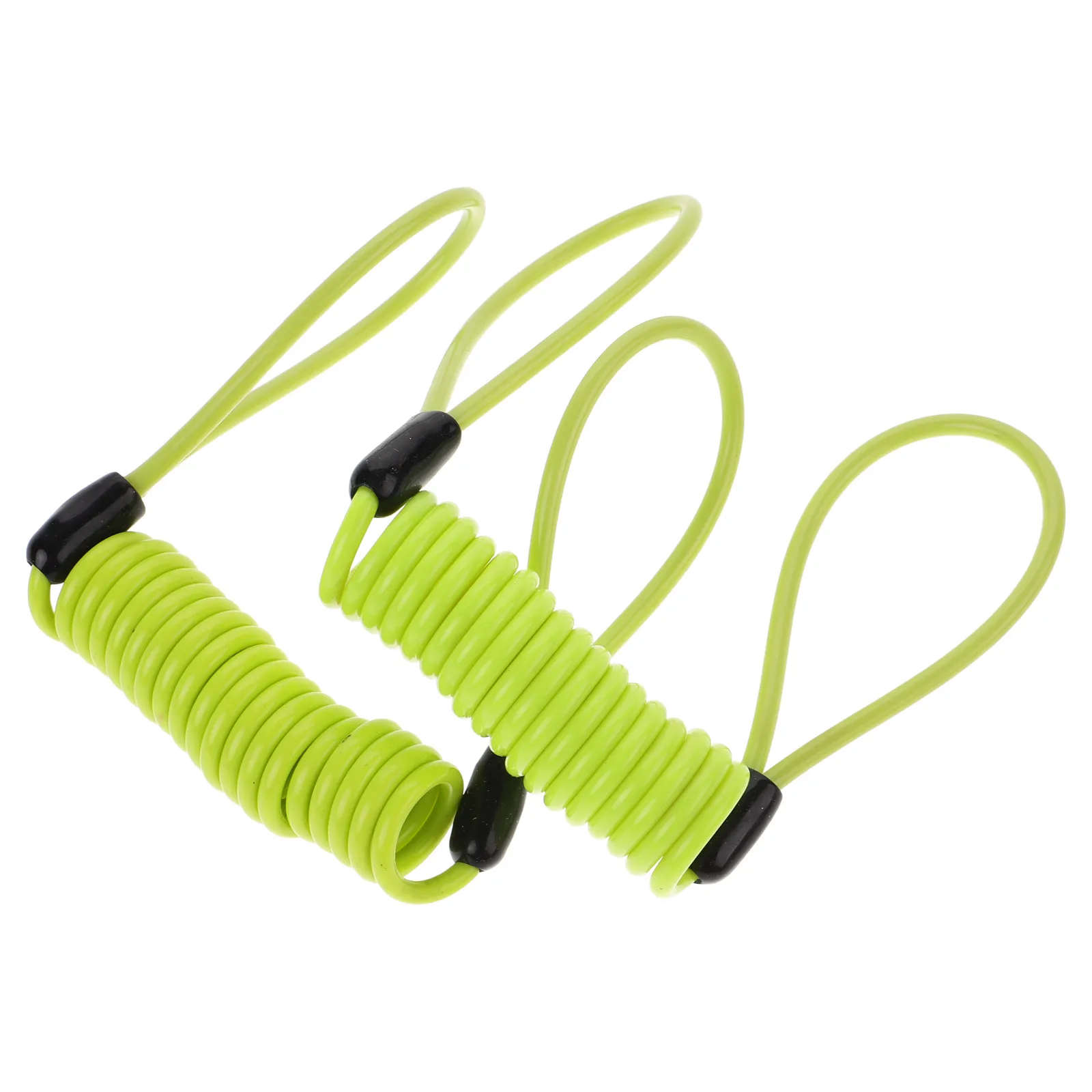 

2pcs Disc Brake Cable Heavy Duty Motorcycle Wheel Spring Steel Wire Rope Lock Pvc Coating Theft Prevention Durable Visible