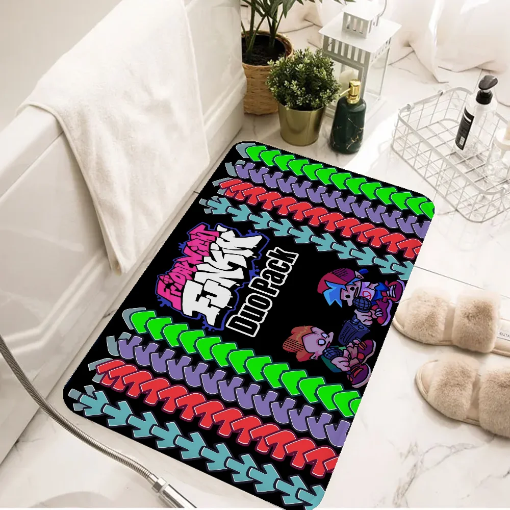 Friday Night Funkin Game Floor Mat Carpet Kids Room Bedroom Decoration Balcony Anti-Slip Doormat Living Room Hotel Decor Mat