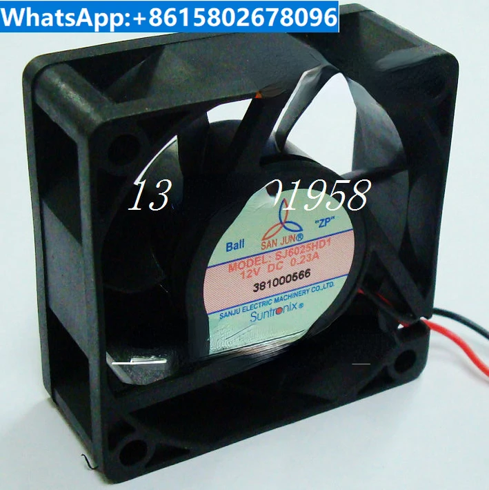 10PCS SJ6025HD1 DC12V, DC24V Double Ball Bearing DC Fan 60 * 25