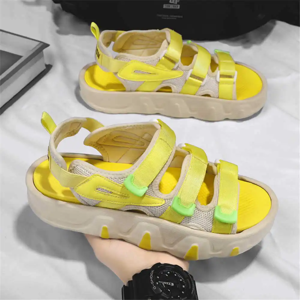 Nonslip Increase Height Women's Shoes Large Size 44 45 Slippers Flip Flops White Women's Sports Sandal Sneakers Sapatos