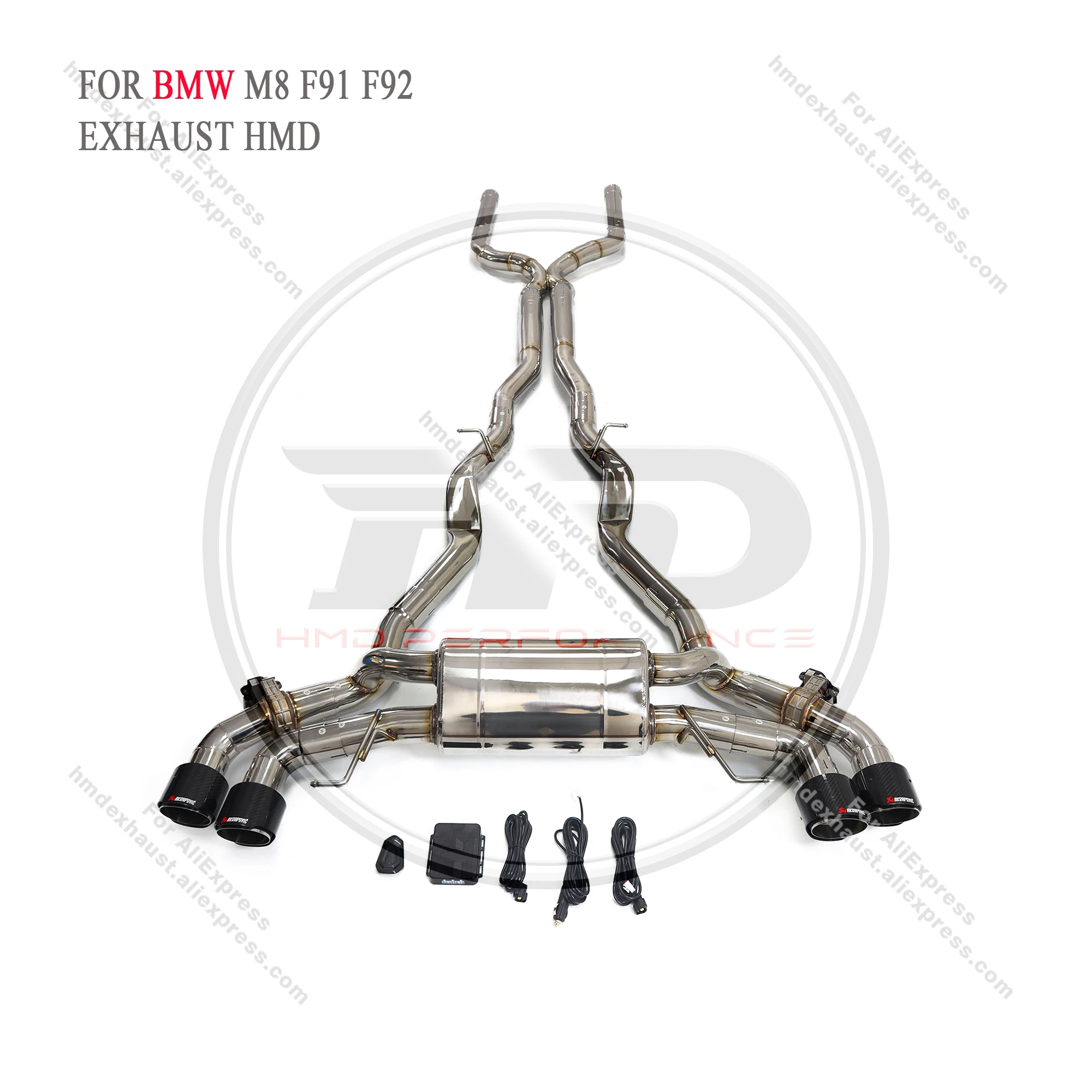 

HMD Stainless Steel Exhaust System Performance Catback for BMW M8 F91 F92 Muffler With Valve