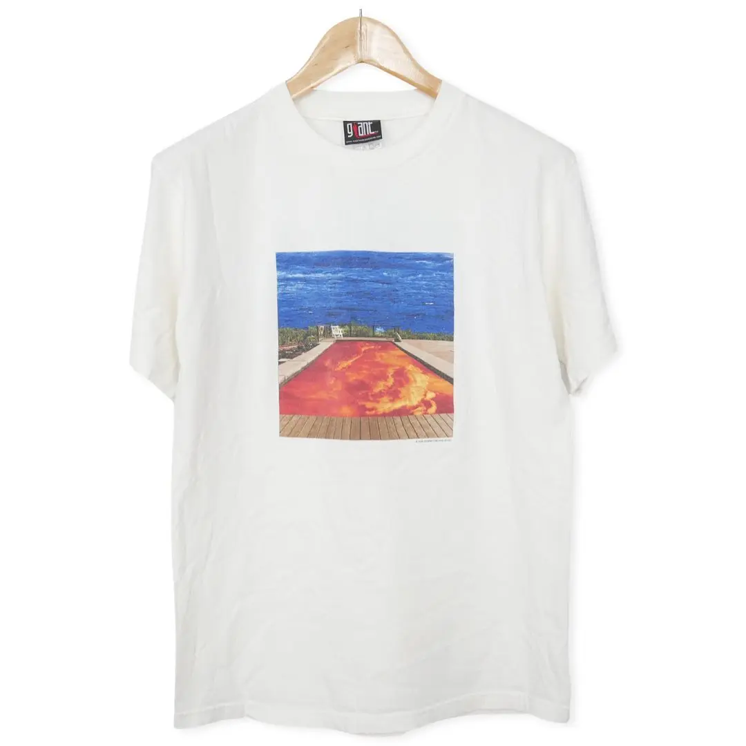 

American Vintage Band Casual Simple ort Sve T-irt Retro round Ne Sweat Cloth Summer Youth Faion