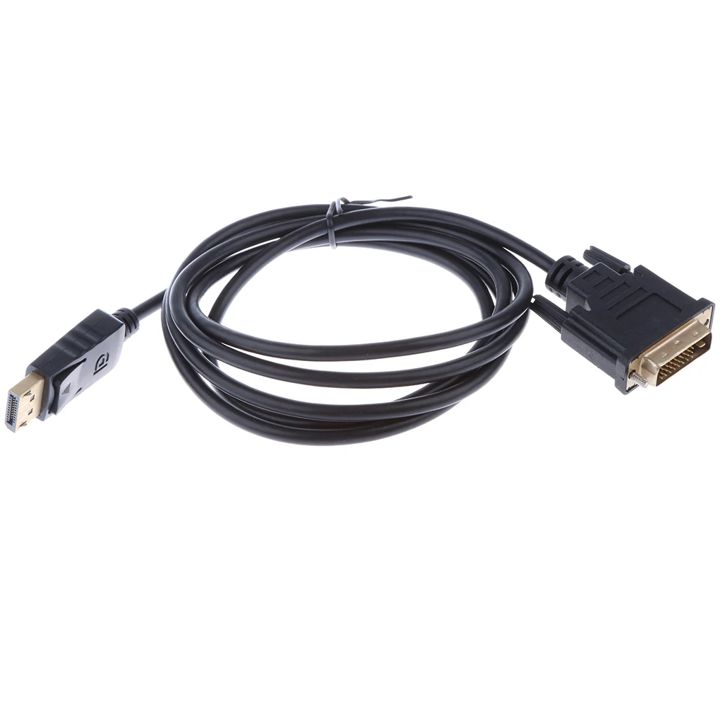 1.8m / 6ft DP DVI Cable Directly Connects Transmits Video Adapter