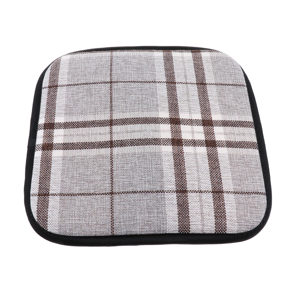 Square Chair Cushion Cotton Padding Chair Pillow Chair Cushion with Strap for Dining Room Office Chairs