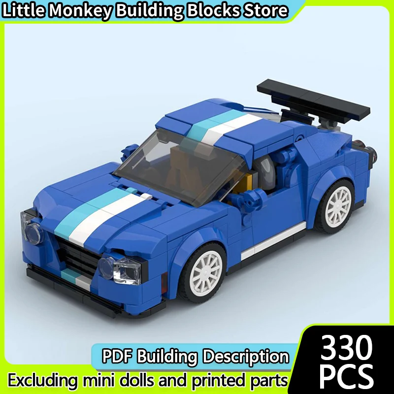 

Speed Racing Car Model MOC Building Bricks Turbo Track Race Car Modular Technology Children Holiday Gifts Assemble Toys Suit