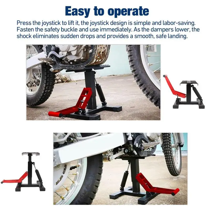 Elevador de Tijera con capacidad de 1200Lb, elevador de motocicleta y soporte de bicicleta, taburete de reparación de motocicletas de campo traviesa, taburete de estacionamiento hidráulico