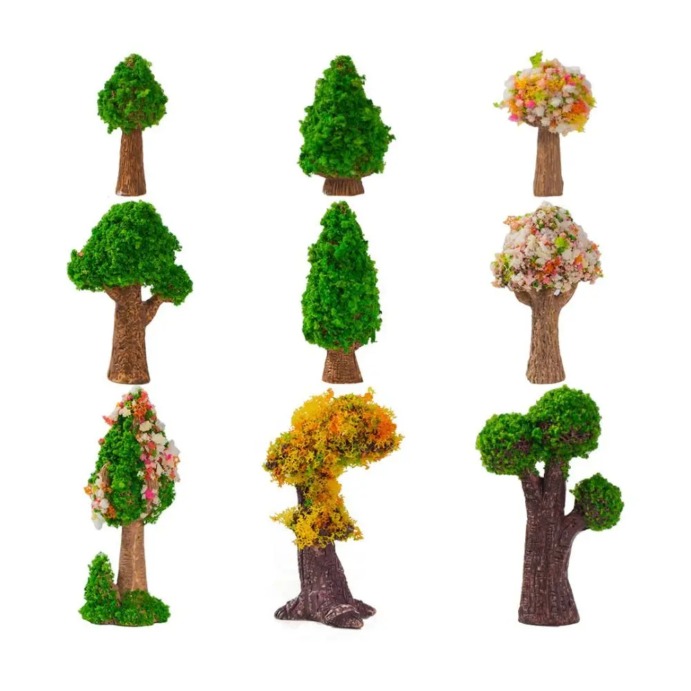 Decorative Artificial Mini Pine Tree Simulation Lifelike Fairy Moss Micro Landscape Resin Multiple Style