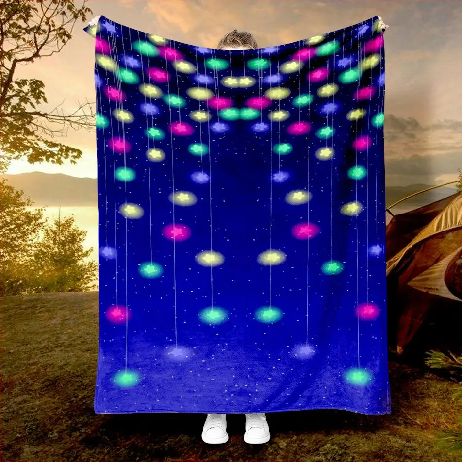 Celestial Night Sky Blanket Reversible Flannel Throw for Stargazers AllSeason Comfort Cosmic Dreams Gift