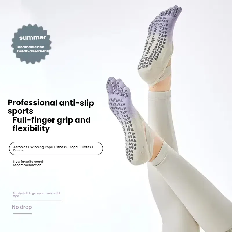 

Wholesale Socks Sports Toe Separator Cotton Socks Fitness Dance Pilates Pointed Yoga Socks Non-Slip Five-Toe Socks