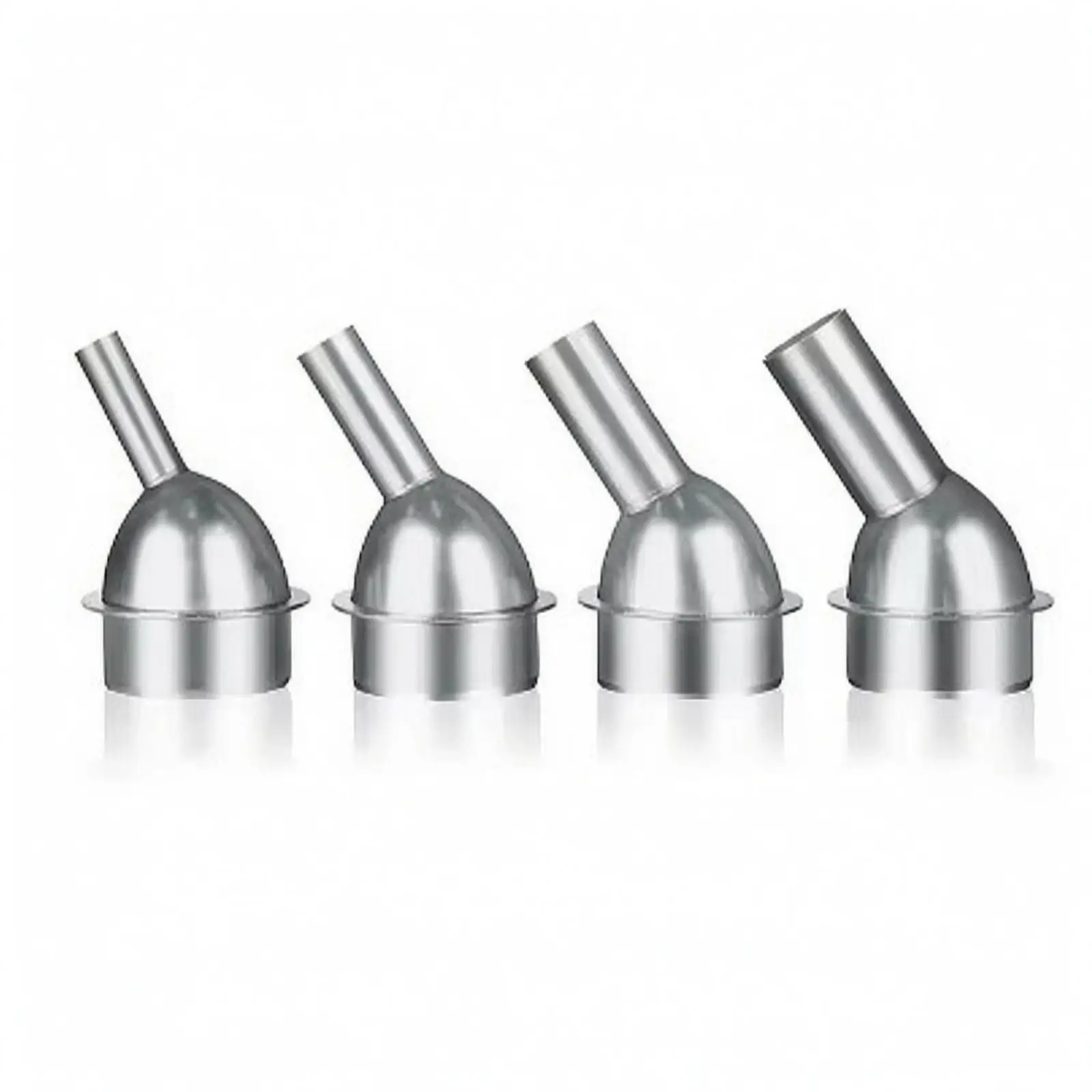 Hot Air Deflector Nozzle Set for Heat Tool with Sturdy Stainless Build and Shaped Outlet for Controlled Flow