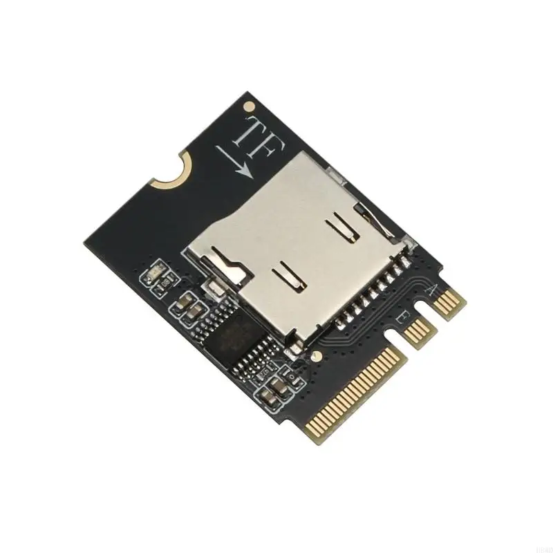2230 Wireless Port Card Reader Conversion Board Using M.2 A, with Integrated Metal Card Receptacle for Internal Laptop H8WD