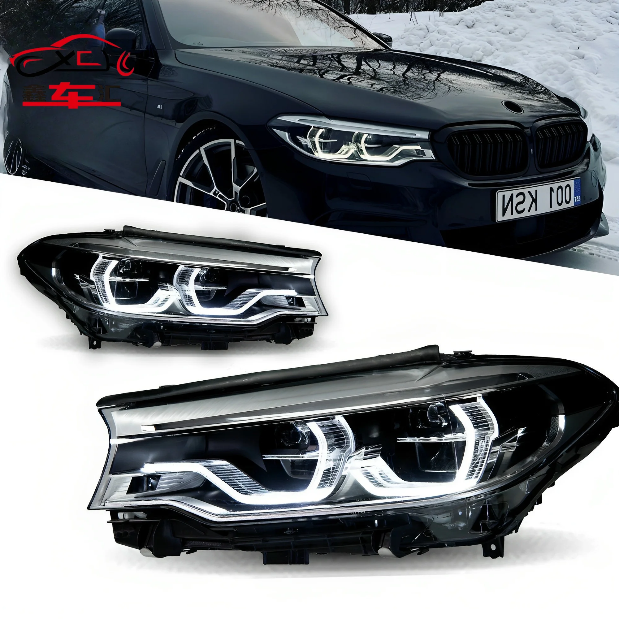 

XCH Headlight For BMW G30 LED Headlights 2017-2020 525i 530i G38 Head Lamp Car Styling DRL Signal Projector Lens Auto Accessory