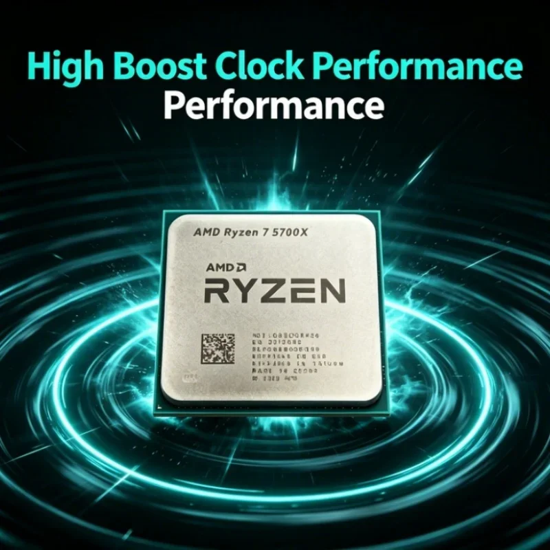 AMD Ryzen 7 5700X for Gaming 8 Core 16 Thread CPU 4.6GHz Boost 65W 7nm AM4 Desktop Processor 32MB L3 Cache No Cooler