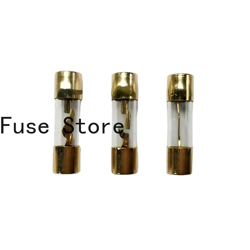 

5PCS 5AG Explosion-proof Glass Fuse Tube Gold-plated Tubular 10*38mm 70A 32V